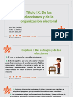 Titulo 9 Elecciones y Organizacion Electoral