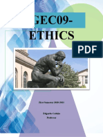 GEC09-Ethics: First Semester 2020-2021