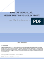 Harekat Memurluğu Meslek Tanitimi Ve Meslek Profili: Dr. Öğr. Üyesi Harun Yilmaz