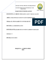 Trabajo de Investigacion (El Pensamiento Divergente)