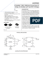 High Sensitivity, 1 MHZ, Gmr-Based Current Sensor Ic in Space-Saving, Low Resistance QFN and Soic-8 Packages