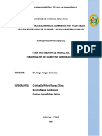 Distribución de Los Productos. Comunicacion de Marketing Internacional