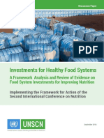 Investments For Healthy Food Systems: Unscn