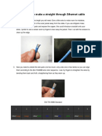 Lab 1 Steps To Make A Straight Through Ethernet Cable