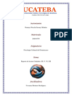 UNIDAD III, 4, 5, 6, 7 Psicologia Cultural Del Dominicano