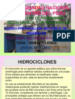 Operacion de Los Hidrociclone Basurto