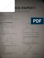 Maths Sample Paper