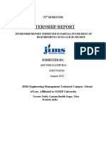 Arunim Internship Report