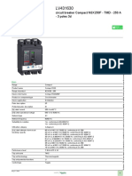 Product Datasheet: Circuit Breaker Compact NSX250F - TMD - 250 A - 3 Poles 3d