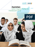 Afghanistan - Education Equity Profile For Adolescent Girls