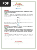 9 Science NcertSolutions Chapter 10 Exercises