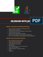 Selenium With Java: Module-1: Overview On Automation & Selenium