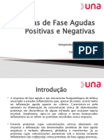 Proteínas de Fase Agudas Positivas e Negativas