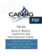 TM 80 Daily and Weekly Inspection and Maintenance Tasks