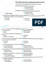 MCQ Work Sheet Marketing