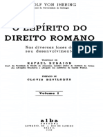 Rudolf Von Jhering o Espirito Do Direito Romano Volume I 1943