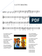 La Cucaracha Partitura y Letra