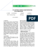 Optimisation of Lightning Overvoltage Protection in HV Substation