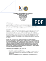 Ensayo Sistema de Aseguramiento Metrológico