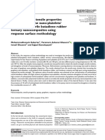 Investigation On Tensile Properties of Epoxy/graphene Nano-Platelets/ Carboxylated Nitrile Butadiene Rubber Ternary Nanocomposites Using Response Surface Methodology