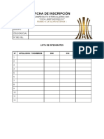 Ficha de Inscripción - Intercolleras 2021