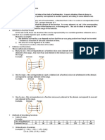 College and Advanced Algebra Handout # 1 - Chapter 1. Functions