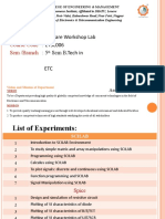 Course Name: Course Code: Sem /branch:: Software Workshop Lab ET5L006 5 Sem B.Tech in ETC