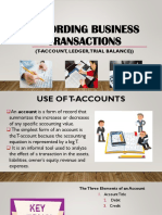 RECORDING BUSINESS TRANSACTIONS Posting