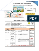 Accountancy, Business, and Management 1: Analyze Common Business Transactions Using The Rules of Debit and Credit