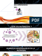 Deficiencias y Alteraciones Nutricionales.