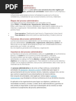 Procesos de Administración