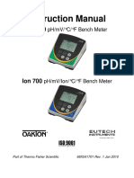 Instruction Manual: pH/mV/°C/°F Bench Meter