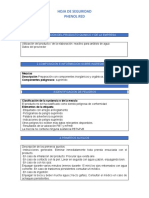 Hoja de Seguridad Phenol Red