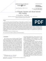 Magnetic Properties of Ilmenite, Hematite and Oilsand Minerals After Roasting