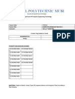 Federal Polytechnic Mubi: Faculty of Engineering Technology .