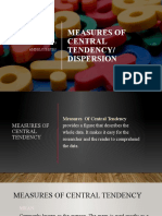 Measures of Central Tendency/ Dispersion: Anastat Lesson3 Amdelosreyes