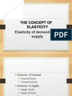 The Concept of Elasticity Elasticity of Demand and Supply