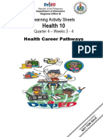 Health 10: Learning Activity Sheets