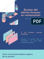 Gestión Del Talento Humano en Restaurantes