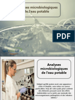 Analyses Microbiologiques de L'eau Potable