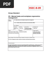 HSEC-B-09: Group Standard H3 - Manual Tasks and Workplace Ergonomics Management