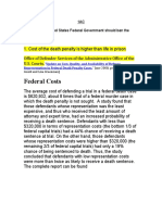 Federal Costs: 1AC Resolve: The United States Federal Government Should Ban The Death Penalty