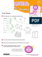 Pre A1 Starters Frankie Worksheet