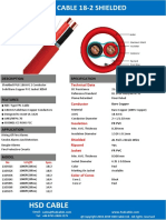 HSD Cable: Fire Alarm Cable 18-2 Shielded