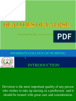 Qualities of A Nurse