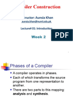 Compiler Construction: Instructor: Aunsia Khan