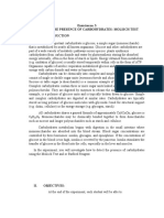 Exp. 3 Test For The Presence of Carbohydrates Molisch Test