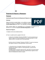 Procedimientos Ante SUDEASEG para Promocion y Constitucion de Empresas de Seguro y Reaseguro.