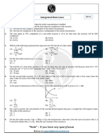 Chemical Kinetics - DPP-03 (Of Lec-04) - Integrated Rate Laws - DPP-3