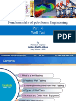 Fundamentals of Petroleum Engineering: Well Test